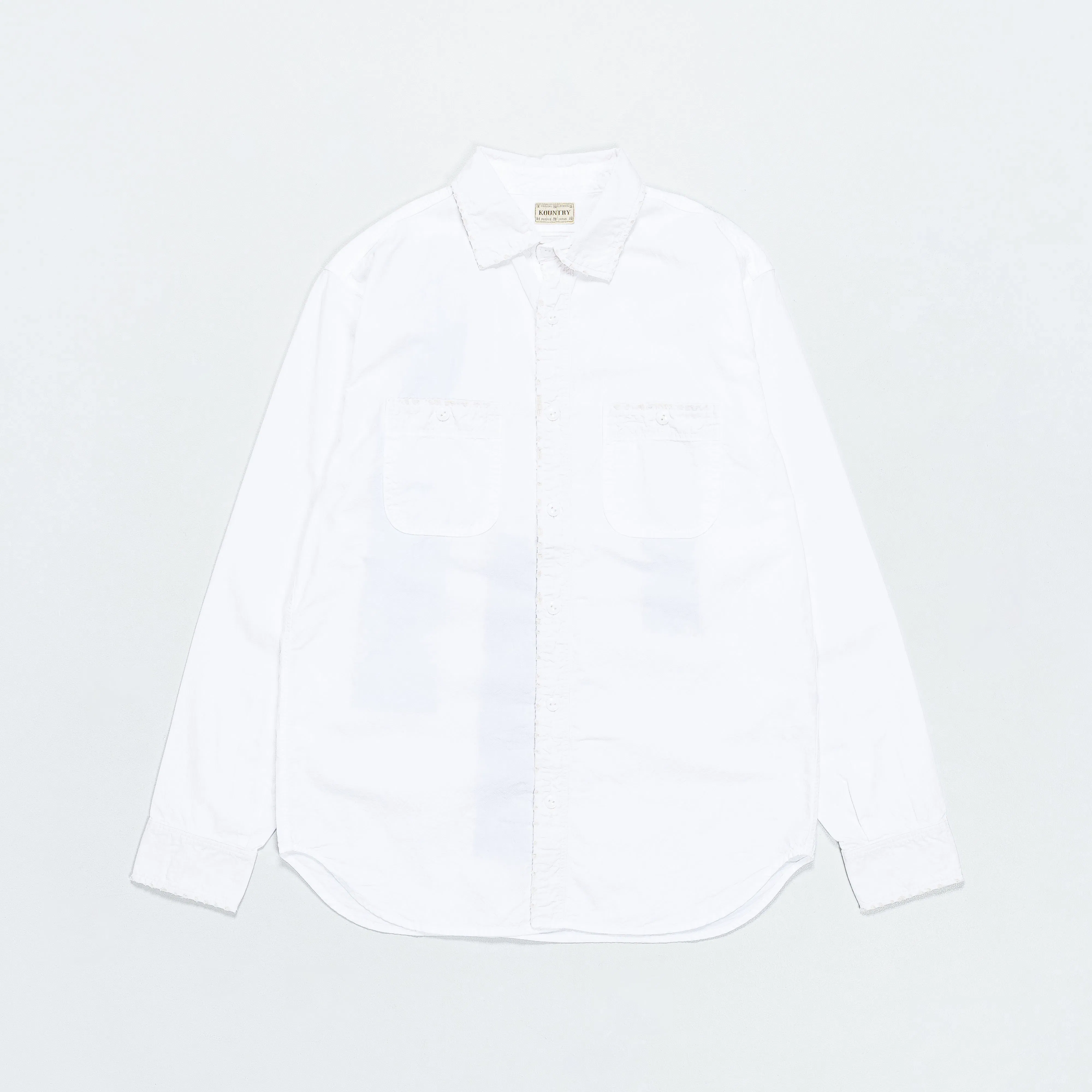 KAPITAL OX KOUNTRY Work Shirt (RAIN BANDANA Remake) - White