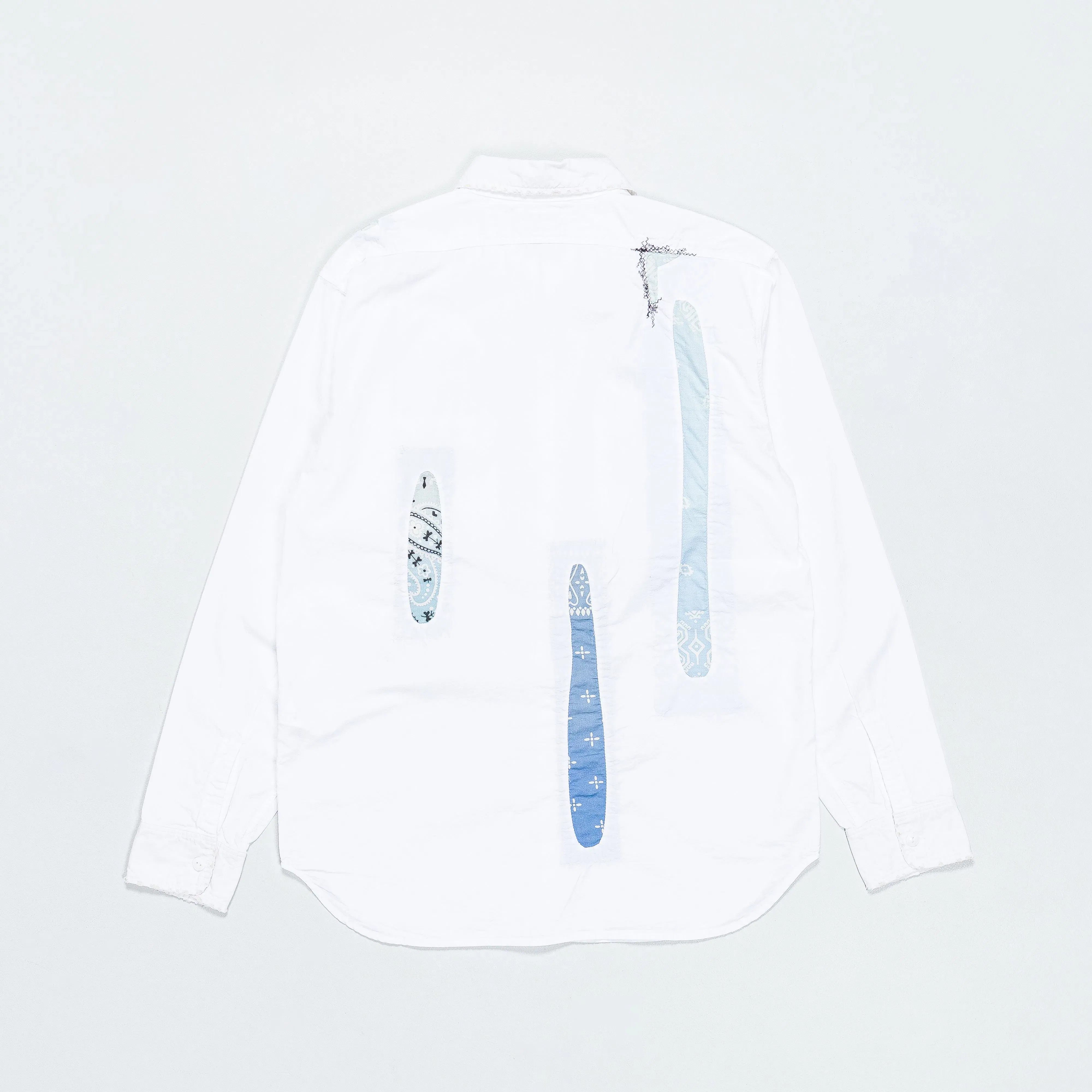 KAPITAL OX KOUNTRY Work Shirt (RAIN BANDANA Remake) - White