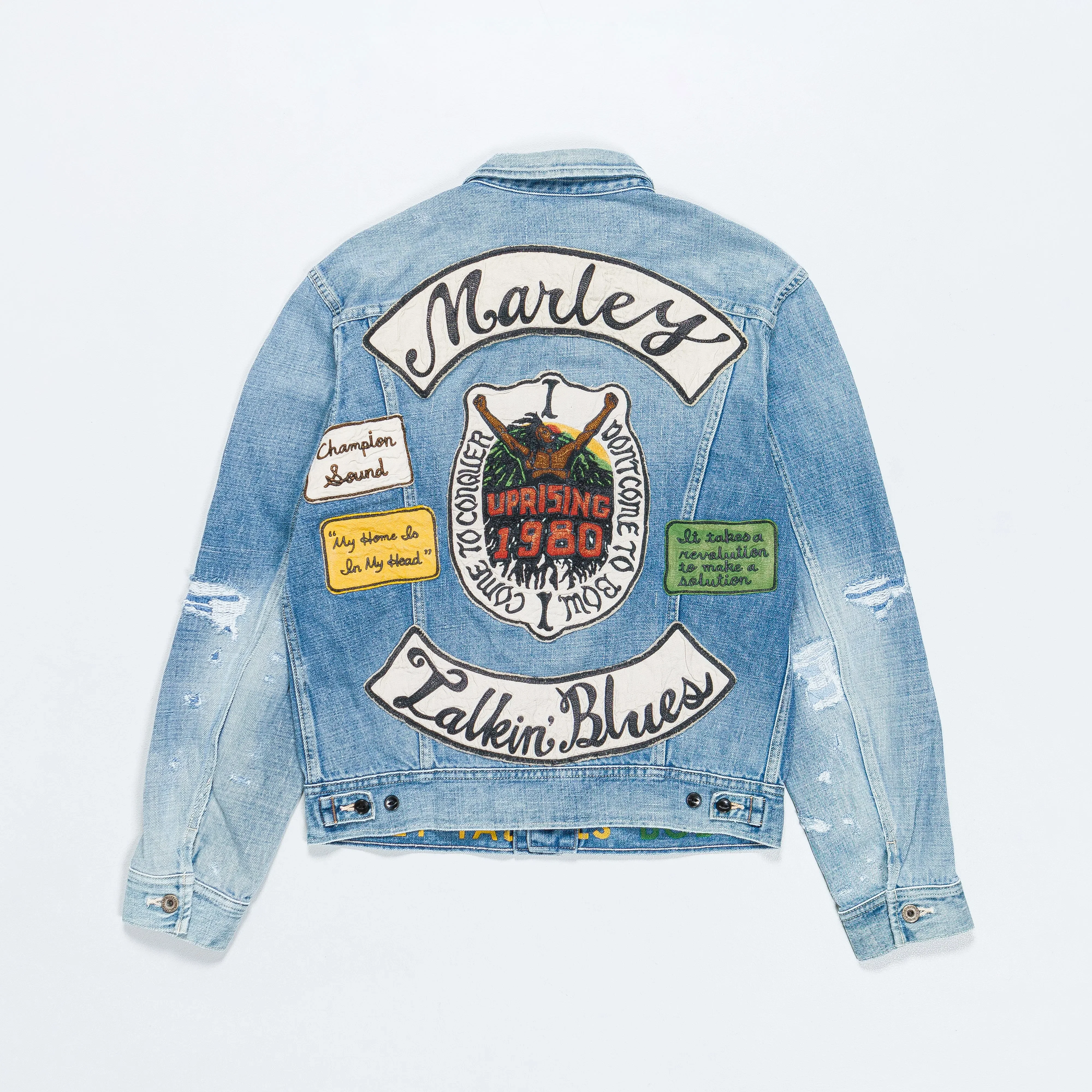 KAPITAL 14oz Denim MARLEY UPRISING Jacket - Light