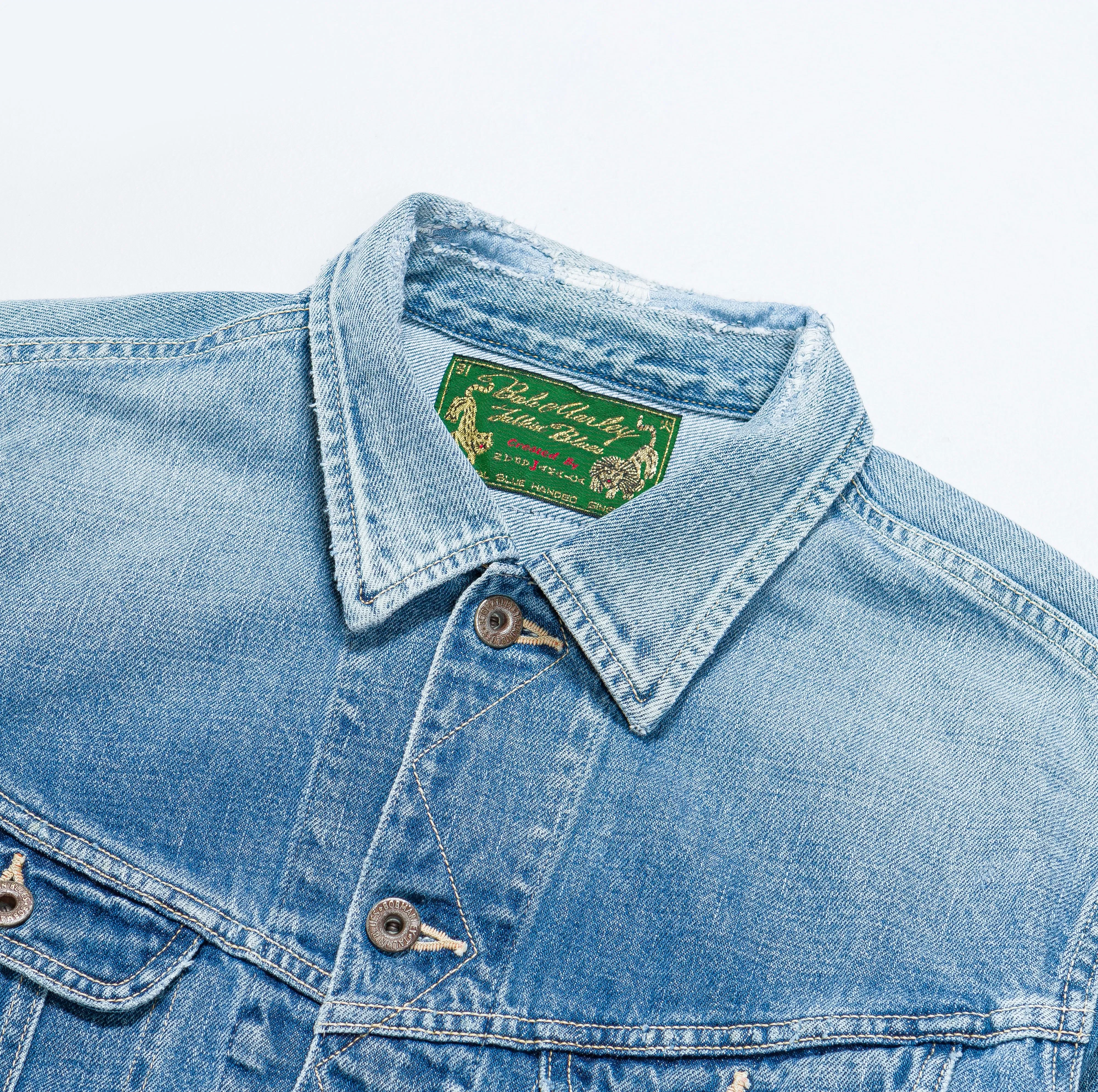 KAPITAL 14oz Denim MARLEY UPRISING Jacket - Light