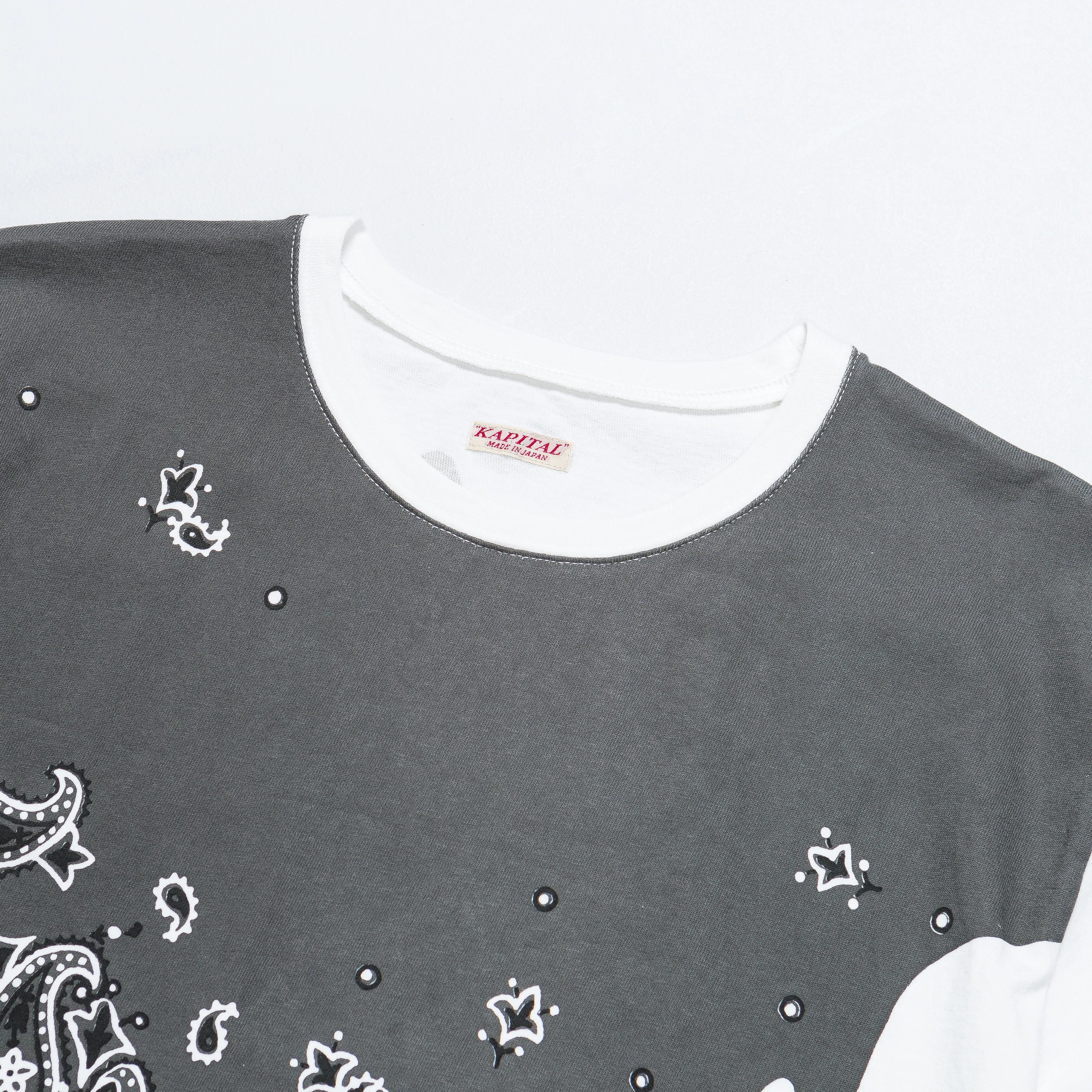KAPITAL 20/-Jersey Crew T (TOROTORO BANDANA) - IB
