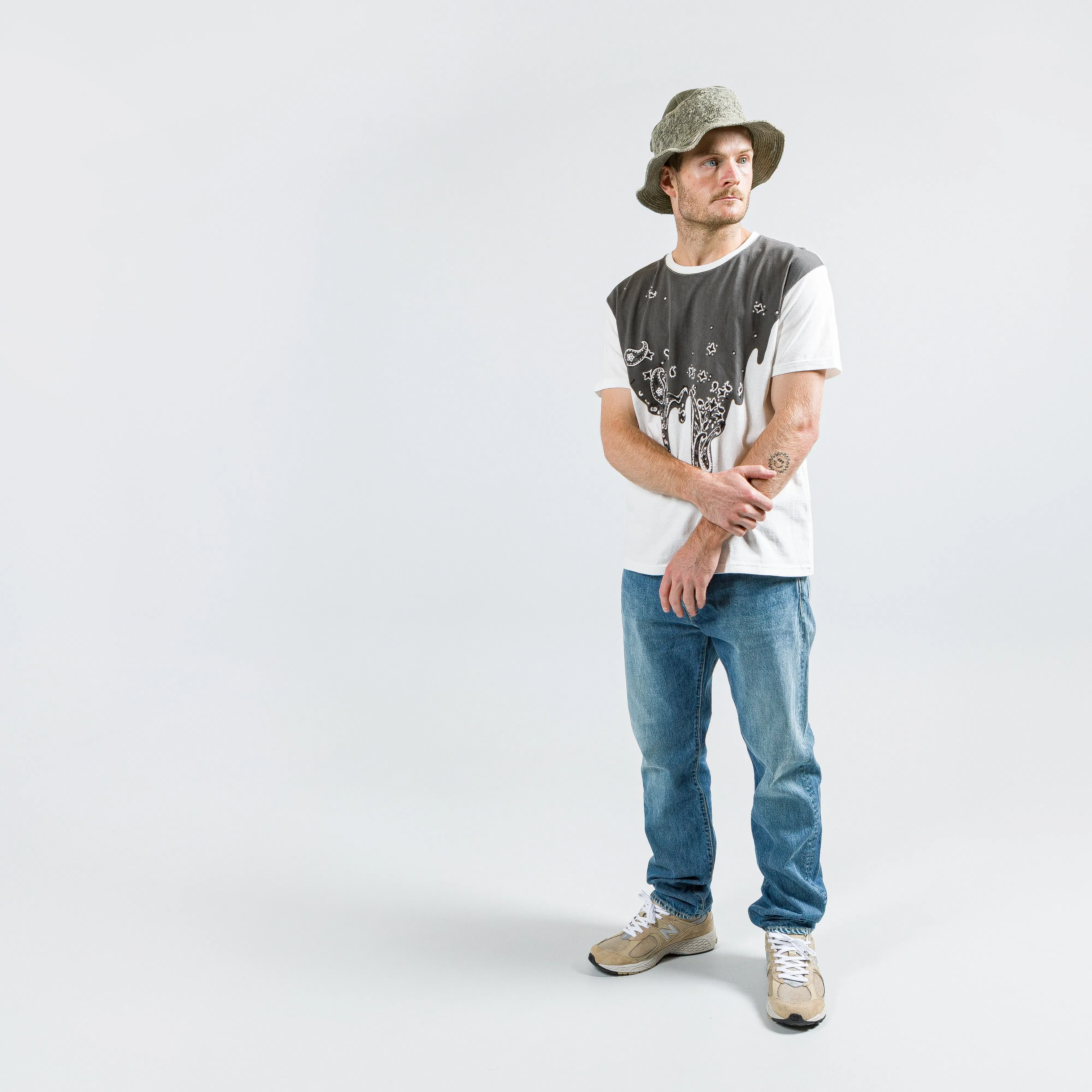 KAPITAL 20/-Jersey Crew T (TOROTORO BANDANA) - IB