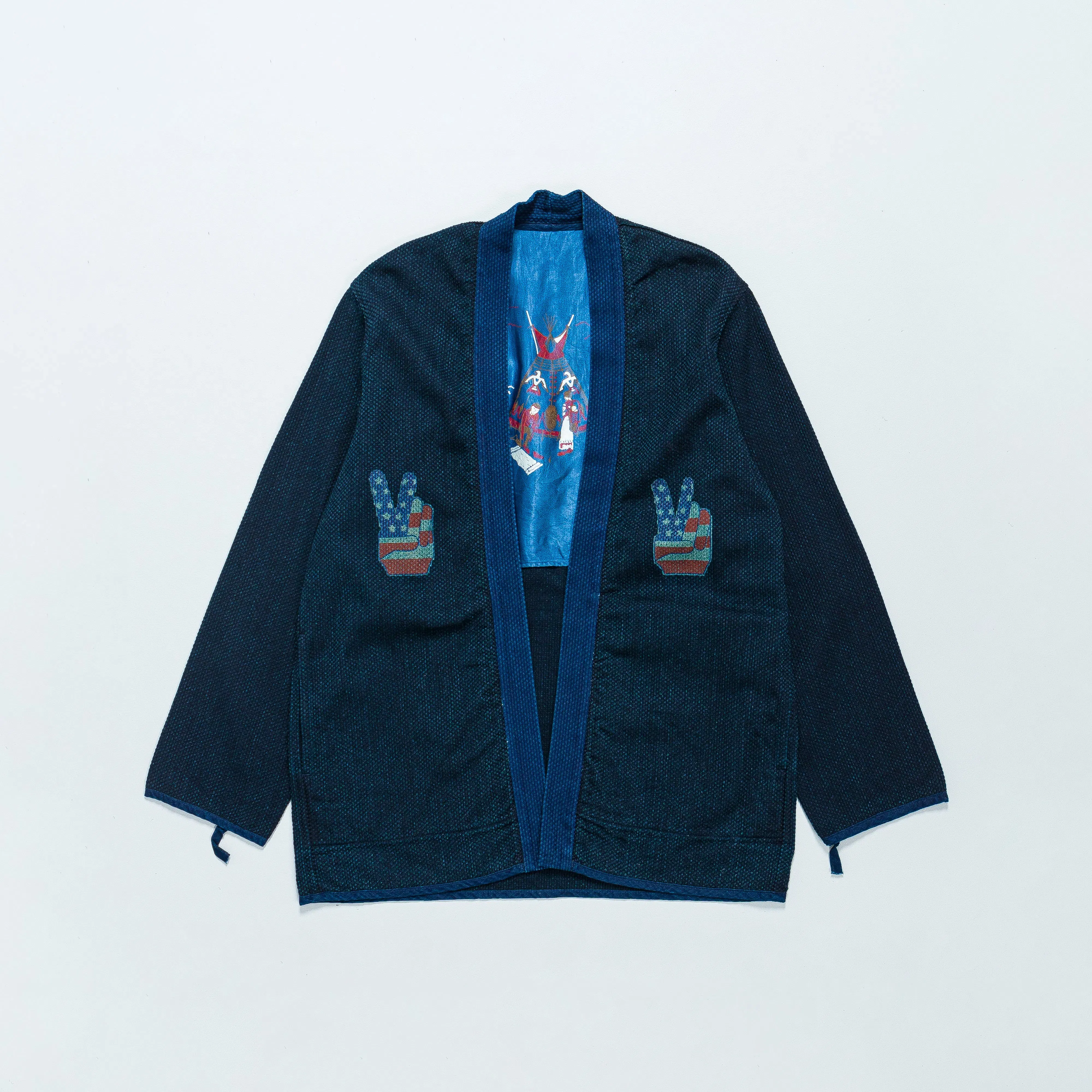 KAPITAL IDG DO-GI Canvas Sha-Ka Jacket (Freedom) - Indigo