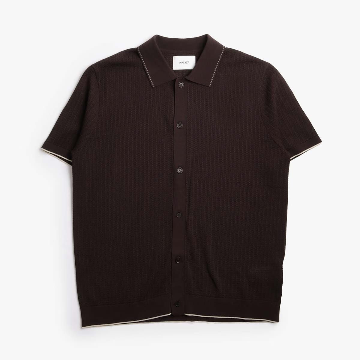 NN.07 Nalo Textured Stitch Polo Shirt