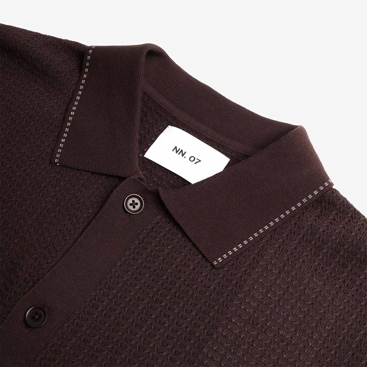 NN.07 Nalo Textured Stitch Polo Shirt