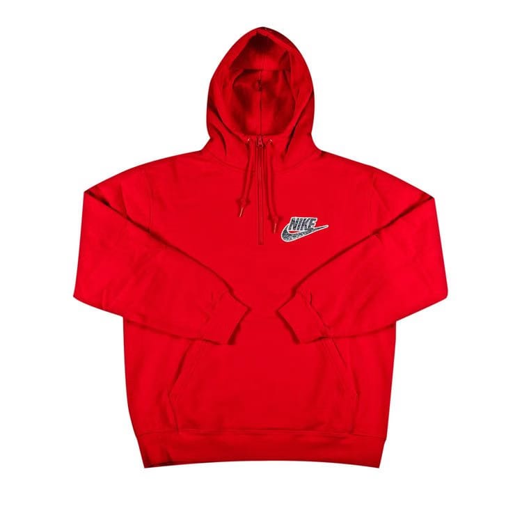 Supreme x Nike Half Zip Hoodie Red