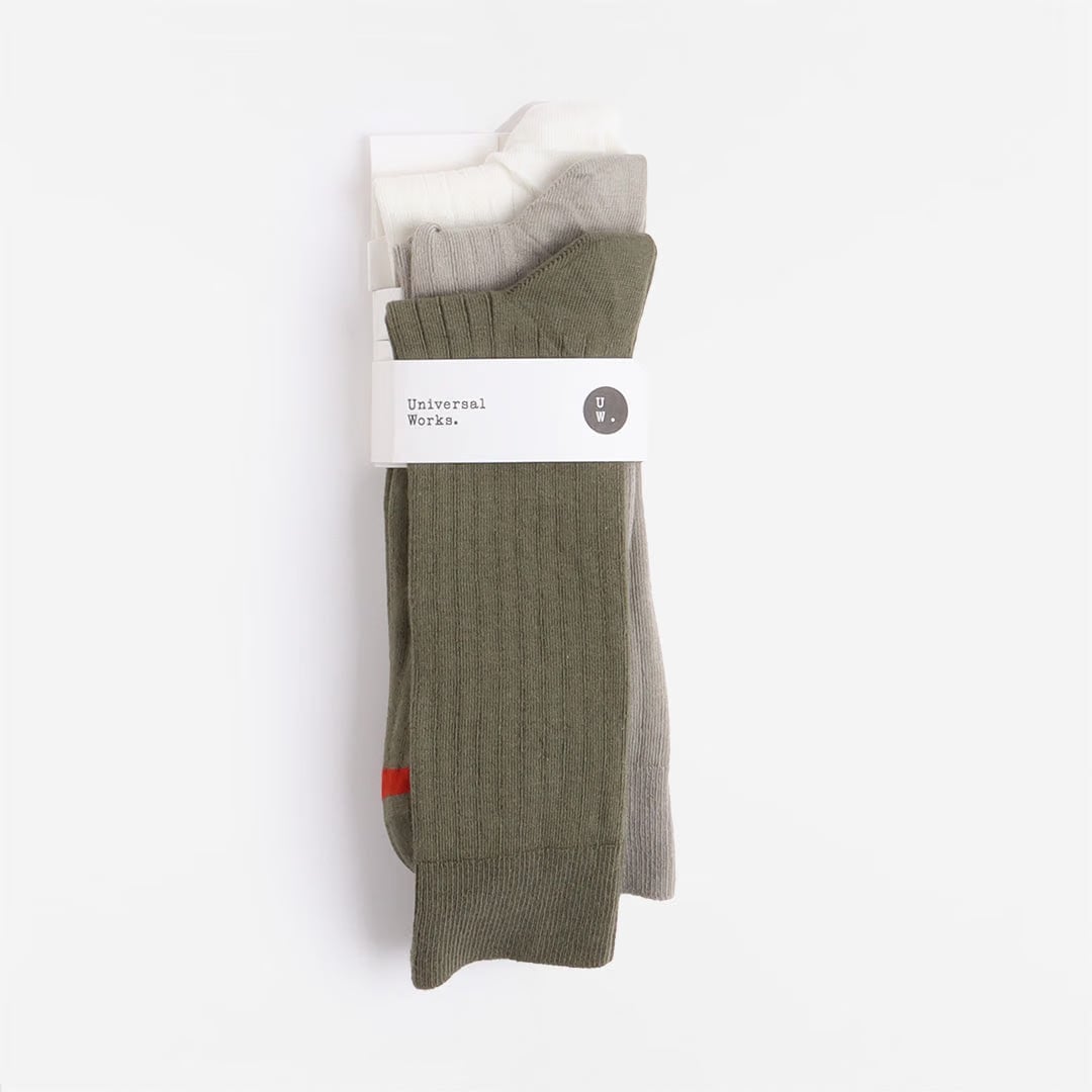 Universal Works 3 Pack Modal Socks
