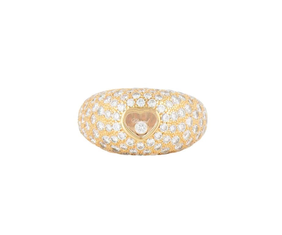 Chopard 2.75ctw Diamond Happy Diamond Heart Ring in 18K W/Papers
