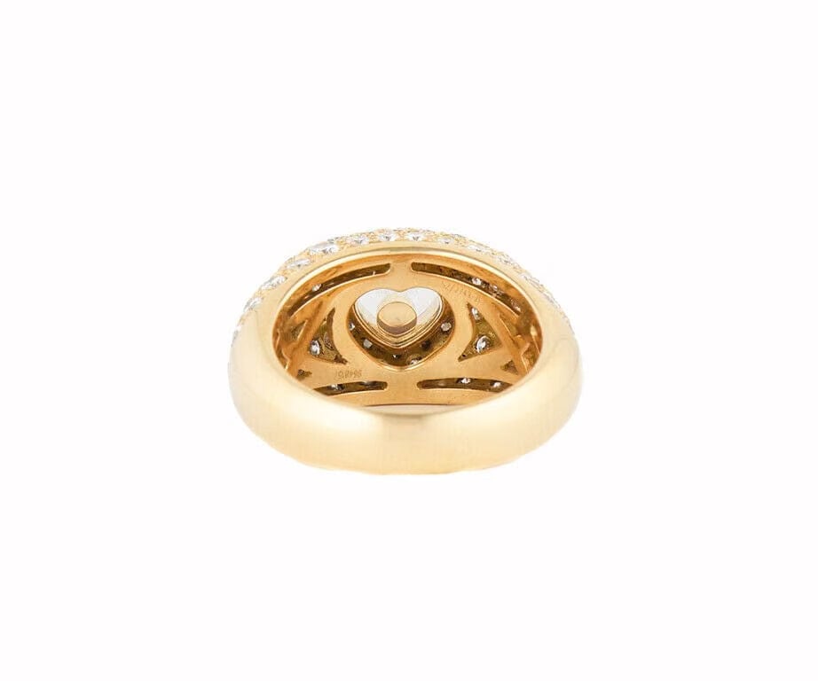 Chopard 2.75ctw Diamond Happy Diamond Heart Ring in 18K W/Papers