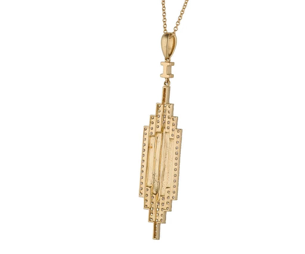 Doves By Doron Paloma New Doves By Doron Paloma 1.04ctw Diamond Architectural Pendant Necklace in 18K