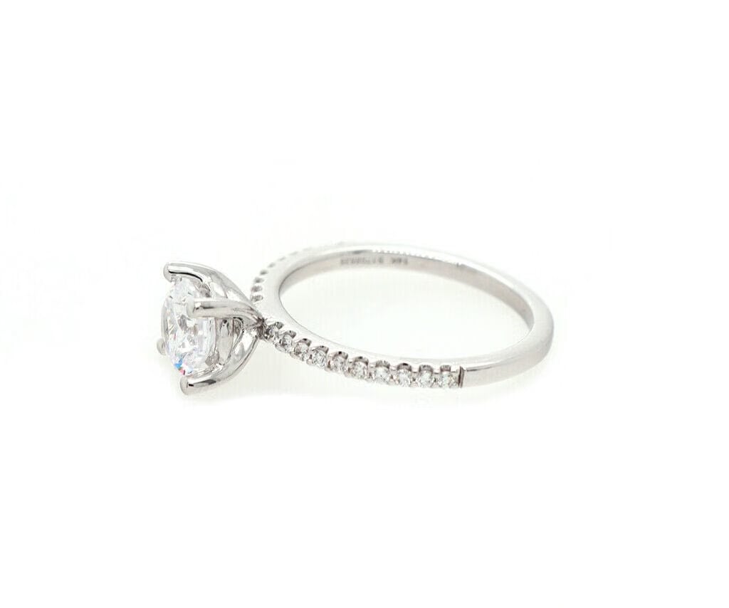 Gabriel & Co. New Gabriel & Co. 0.15ctw Diamond Amata Classic Straight Semi Mount Ring in 14K