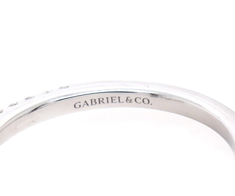 Gabriel & Co. New Gabriel & Co. 0.15ctw Diamond Amata Classic Straight Semi Mount Ring in 14K