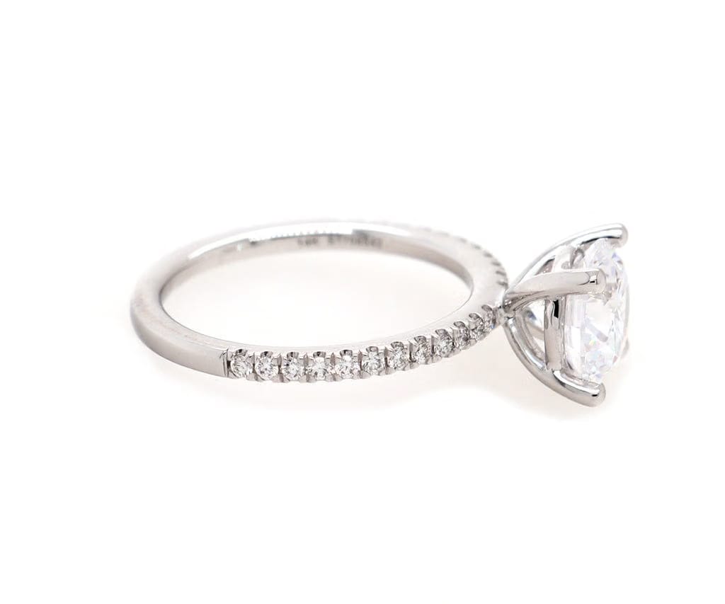 Gabriel & Co. New Gabriel & Co. 0.18ctw Diamond Evelyn Classic Straight Semi Mount Ring in 14K