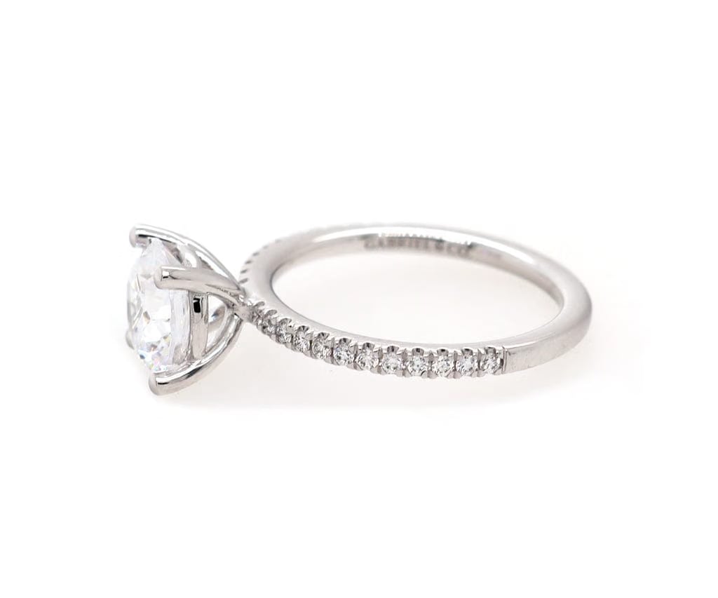 Gabriel & Co. New Gabriel & Co. 0.18ctw Diamond Evelyn Classic Straight Semi Mount Ring in 14K