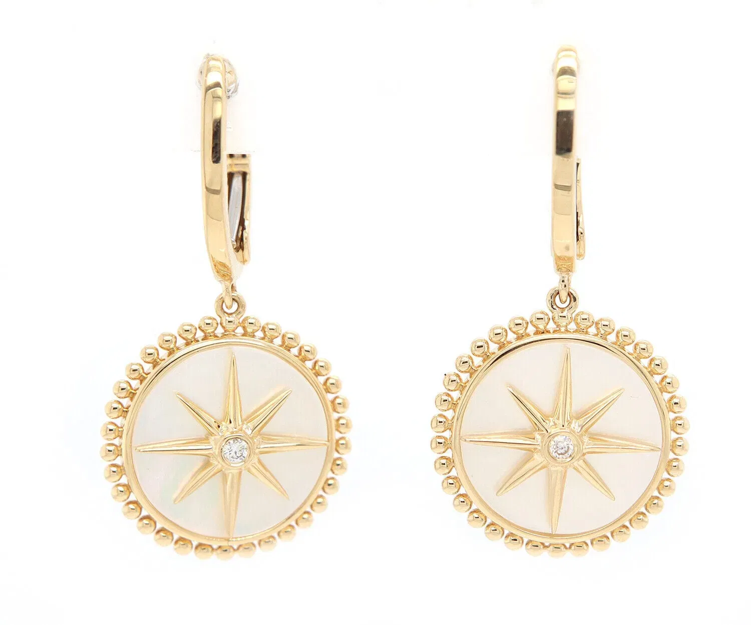 Doves By Doron Paloma New Doves By Doron Paloma Diamond and Mother of Pearl Drop Earrings in 18K