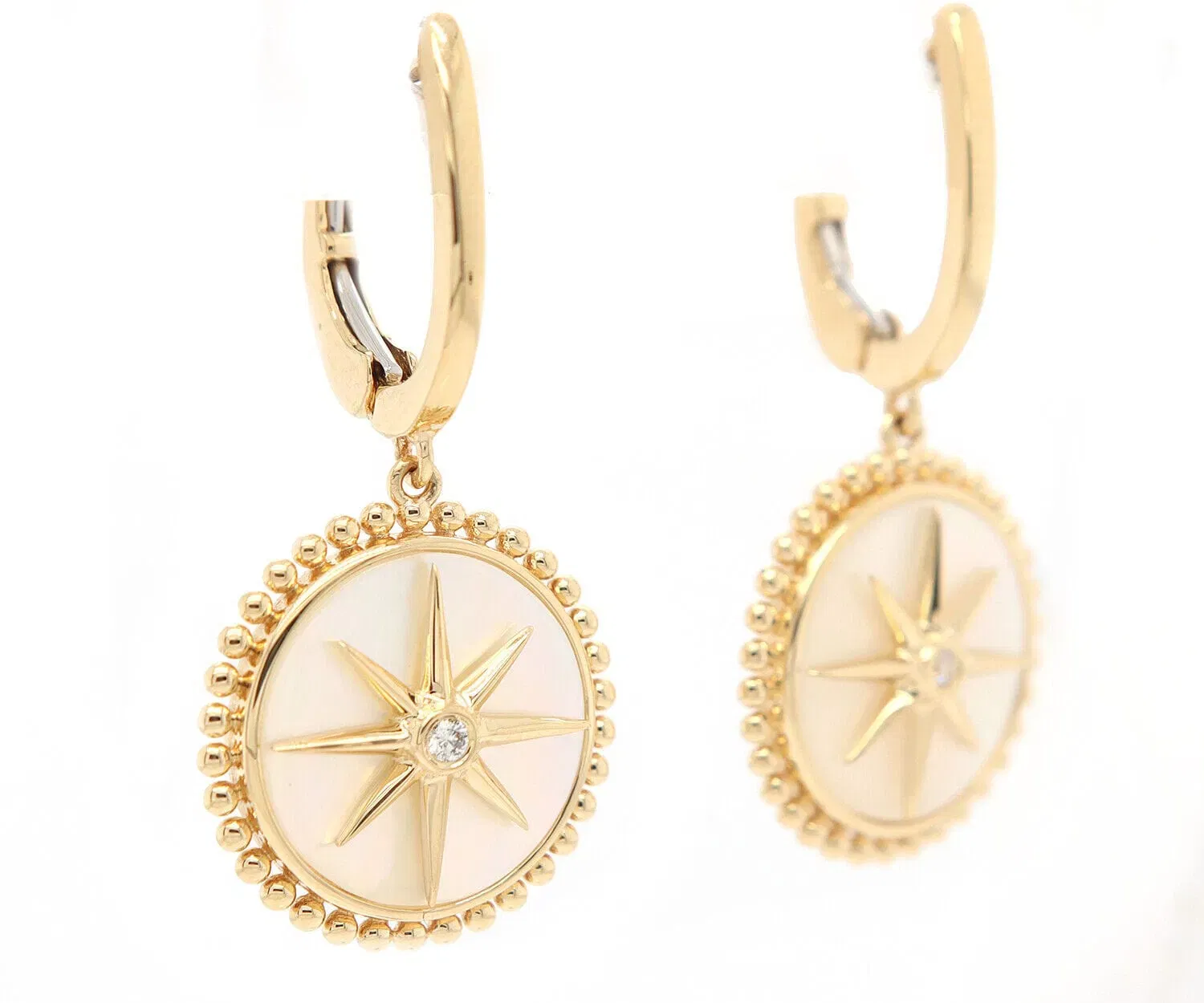 Doves By Doron Paloma New Doves By Doron Paloma Diamond and Mother of Pearl Drop Earrings in 18K