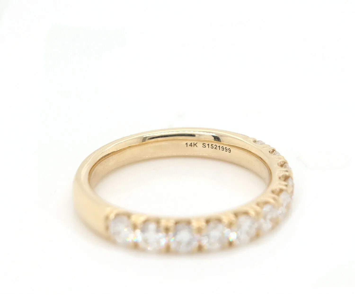 Gabriel & Co. New Gabriel & Co. 0.99ctw Diamond Wedding Band Ring in 14K