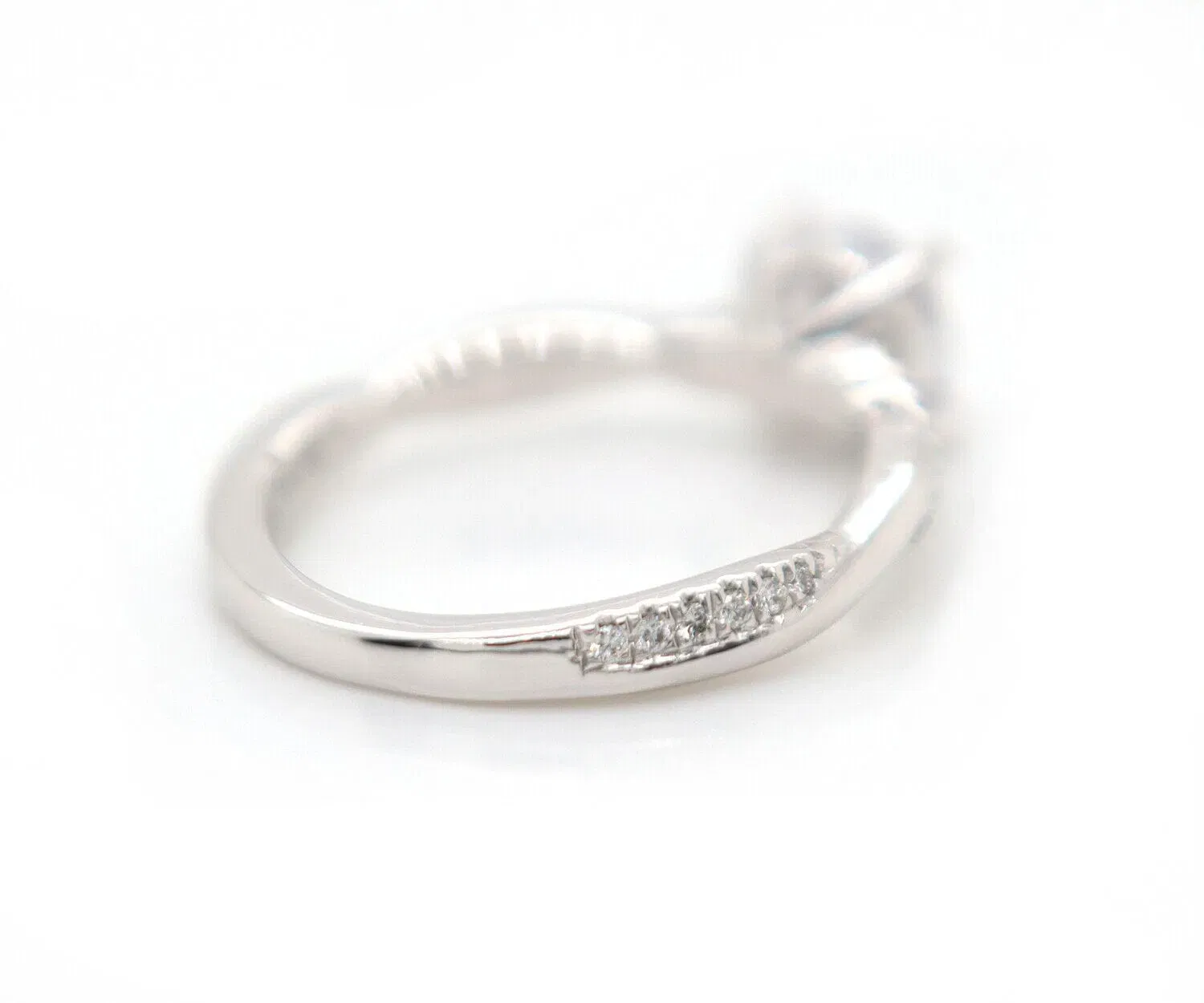 Gabriel & Co. New Gabriel & Co. 0.16ctw Diamond Twist Semi Mount Ring in 14K