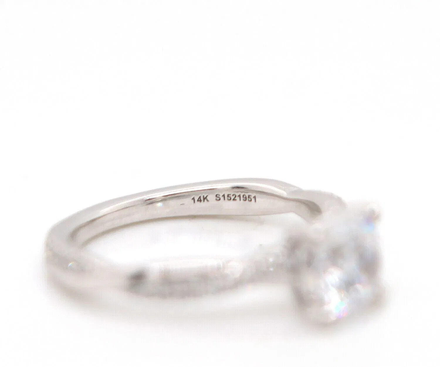 Gabriel & Co. New Gabriel & Co. 0.16ctw Diamond Twist Semi Mount Ring in 14K