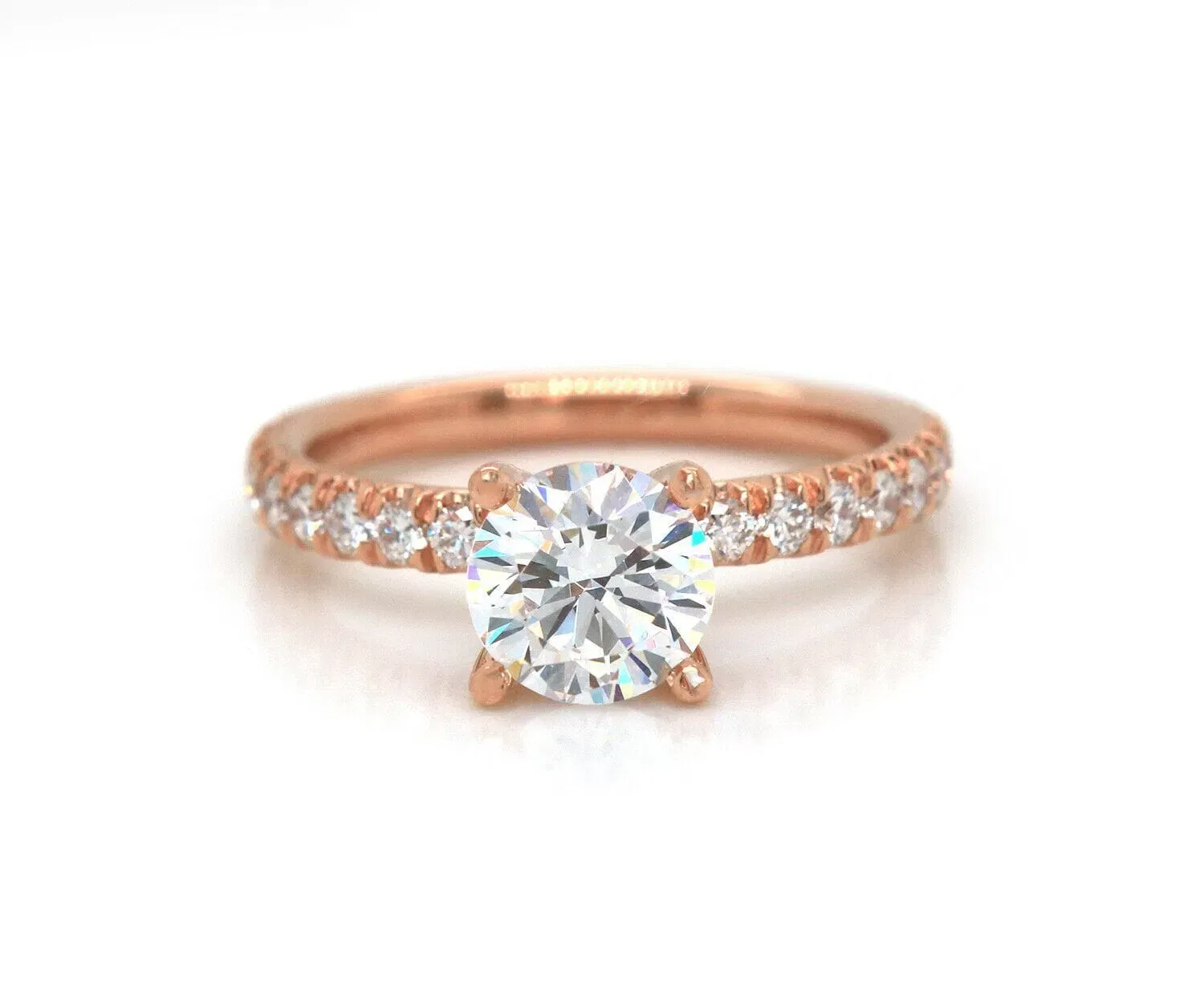Gabriel & Co. New Gabriel & Co. 0.54ctw Diamond Straight Semi Mount Ring in 14K