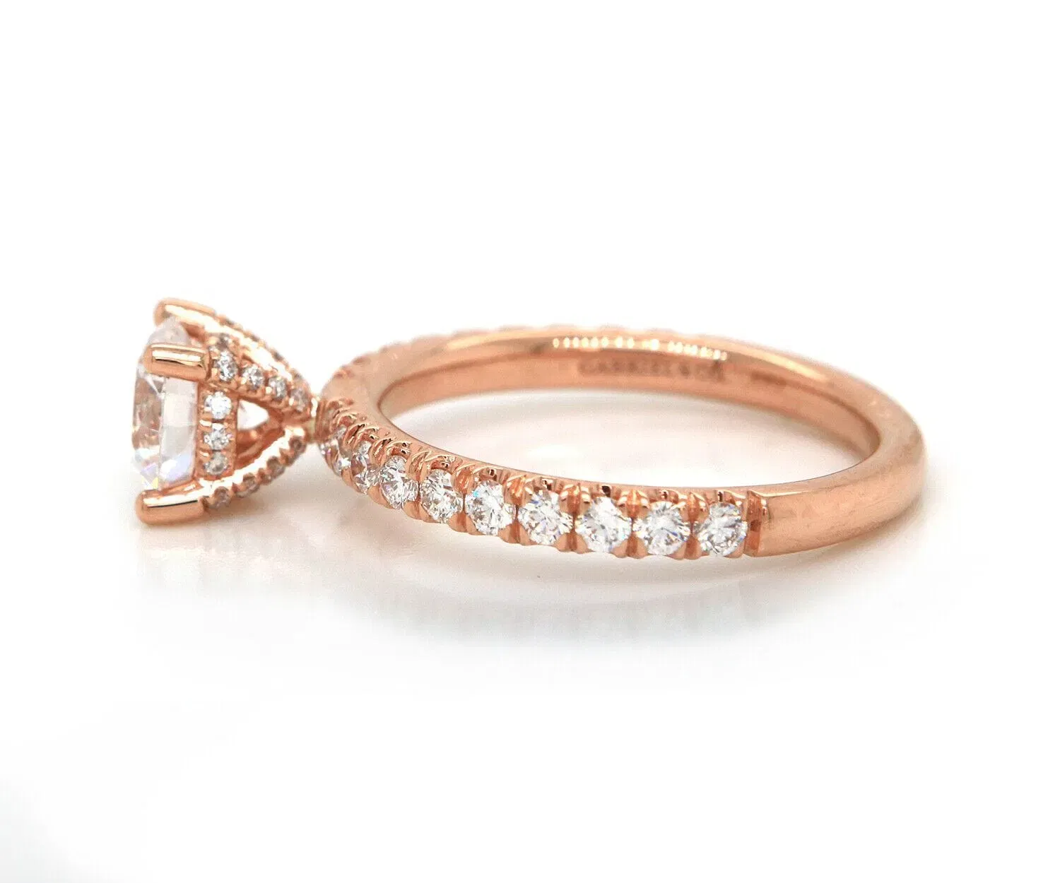 Gabriel & Co. New Gabriel & Co. 0.54ctw Diamond Straight Semi Mount Ring in 14K