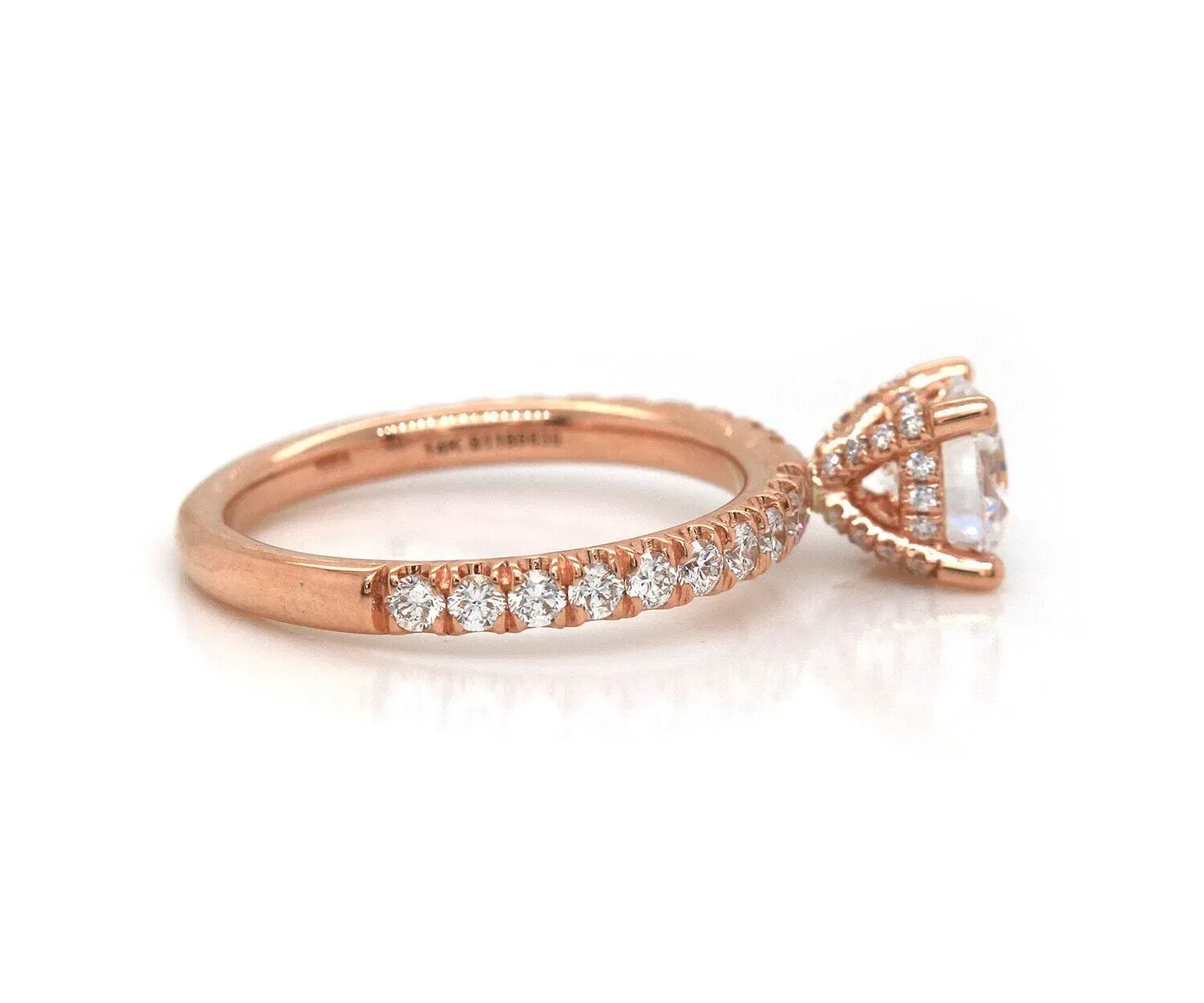 Gabriel & Co. New Gabriel & Co. 0.54ctw Diamond Straight Semi Mount Ring in 14K