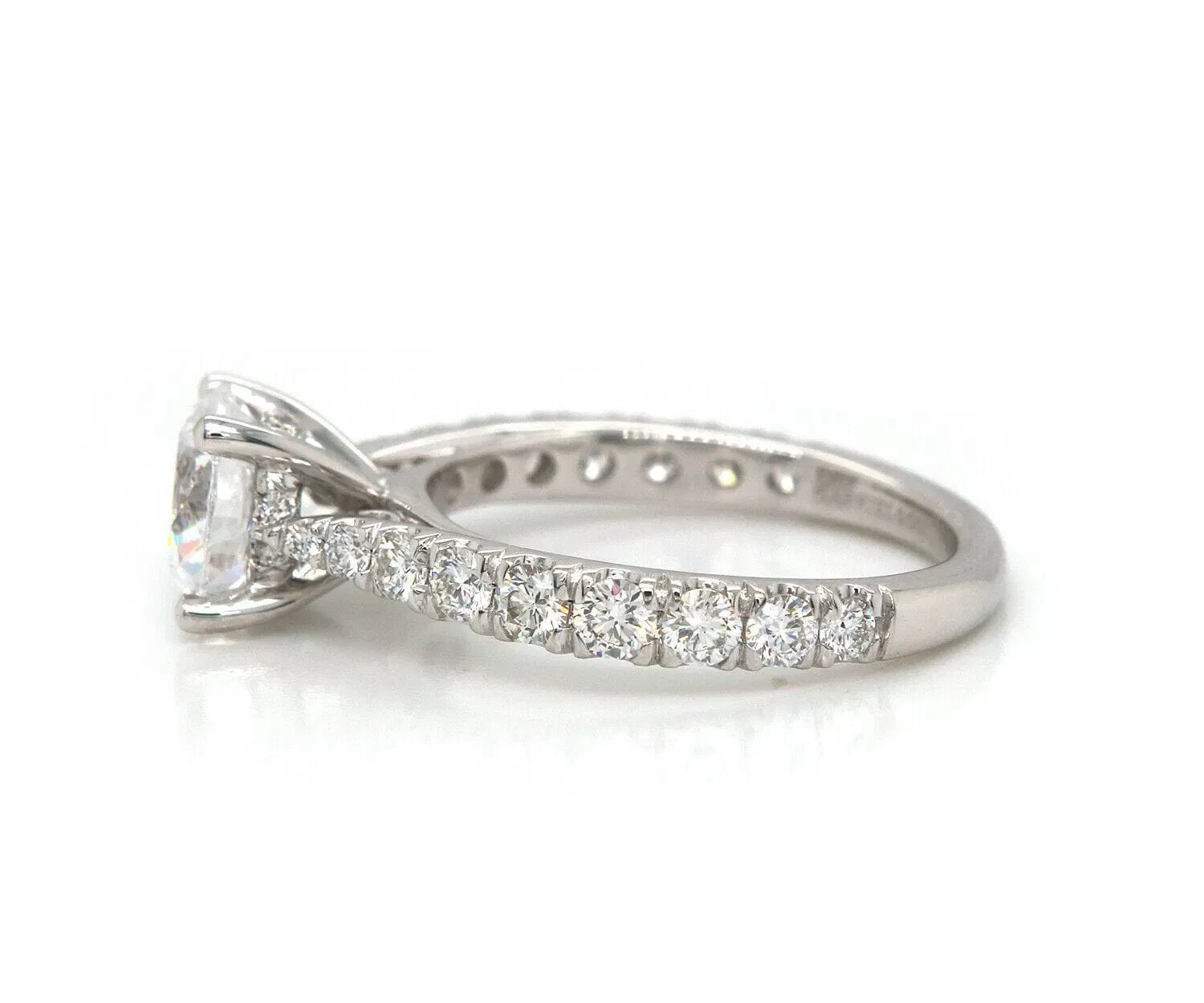 Gabriel & Co. New Gabriel & Co. 0.79ctw Graduated Diamond Straight Semi Mount Ring in 14K
