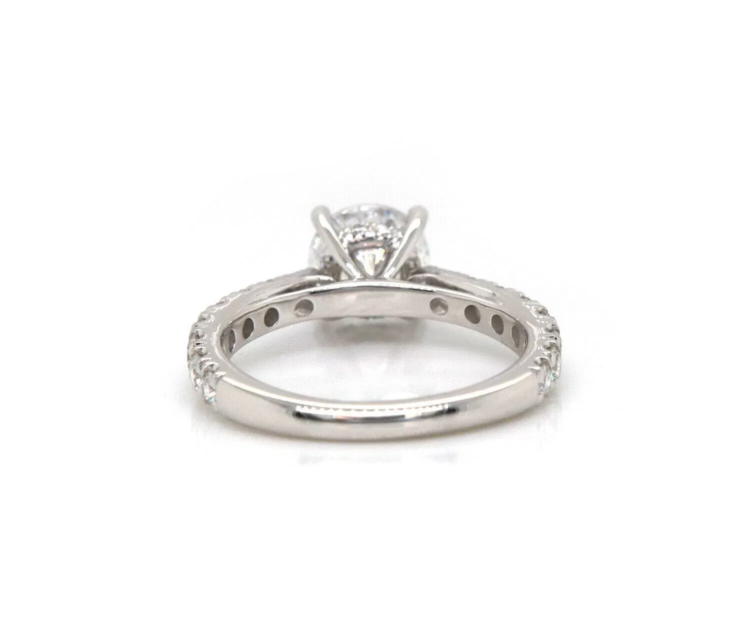 Gabriel & Co. New Gabriel & Co. 0.79ctw Graduated Diamond Straight Semi Mount Ring in 14K