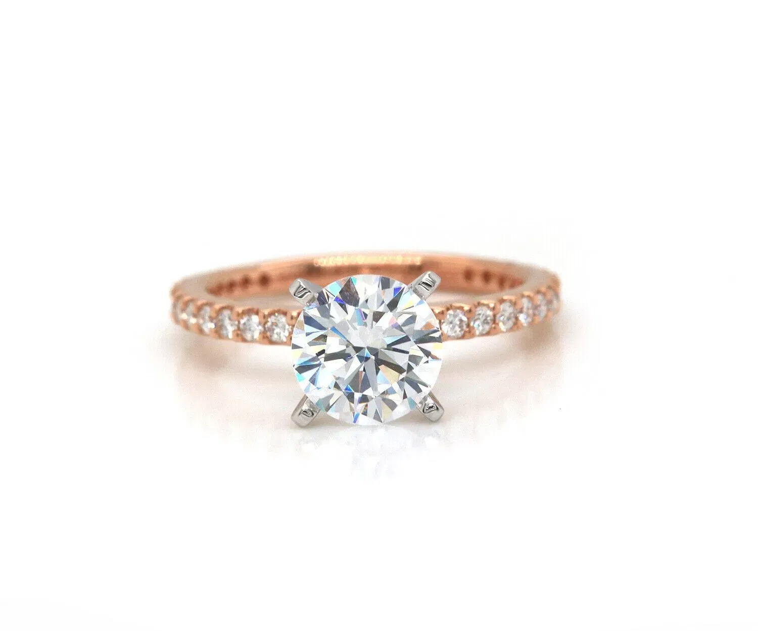Gabriel & Co. New Gabriel & Co. 0.36ctw Diamond Straight Semi Mount Ring in 14K