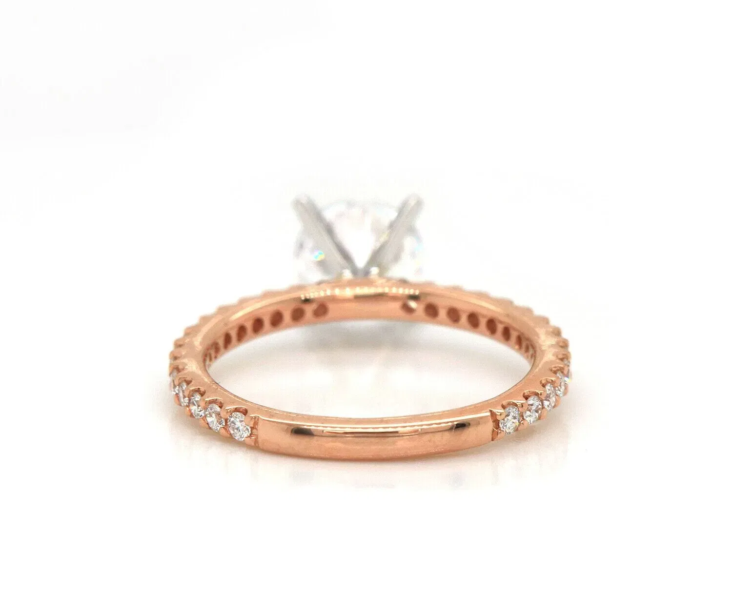 Gabriel & Co. New Gabriel & Co. 0.36ctw Diamond Straight Semi Mount Ring in 14K