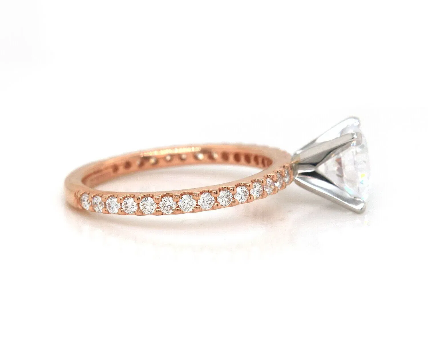 Gabriel & Co. New Gabriel & Co. 0.36ctw Diamond Straight Semi Mount Ring in 14K