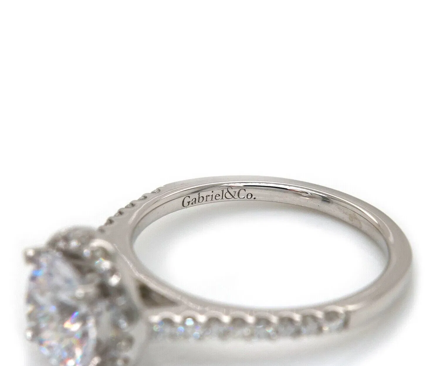 Gabriel & Co. New Gabriel & Co. Diamond Halo Semi Mount Ring in 14K