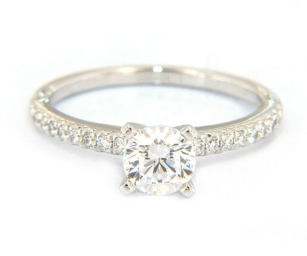Gabriel & Co. New Gabriel & Co. 0.15ctw Diamond Straight Semi Mount Ring in 14K