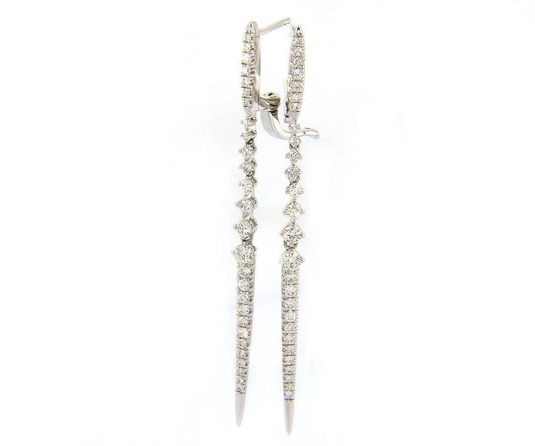 Gabriel & Co. Dazzling Gabriel & Co 0.94 CTW Diamond Dangle Earrings in 14K, New
