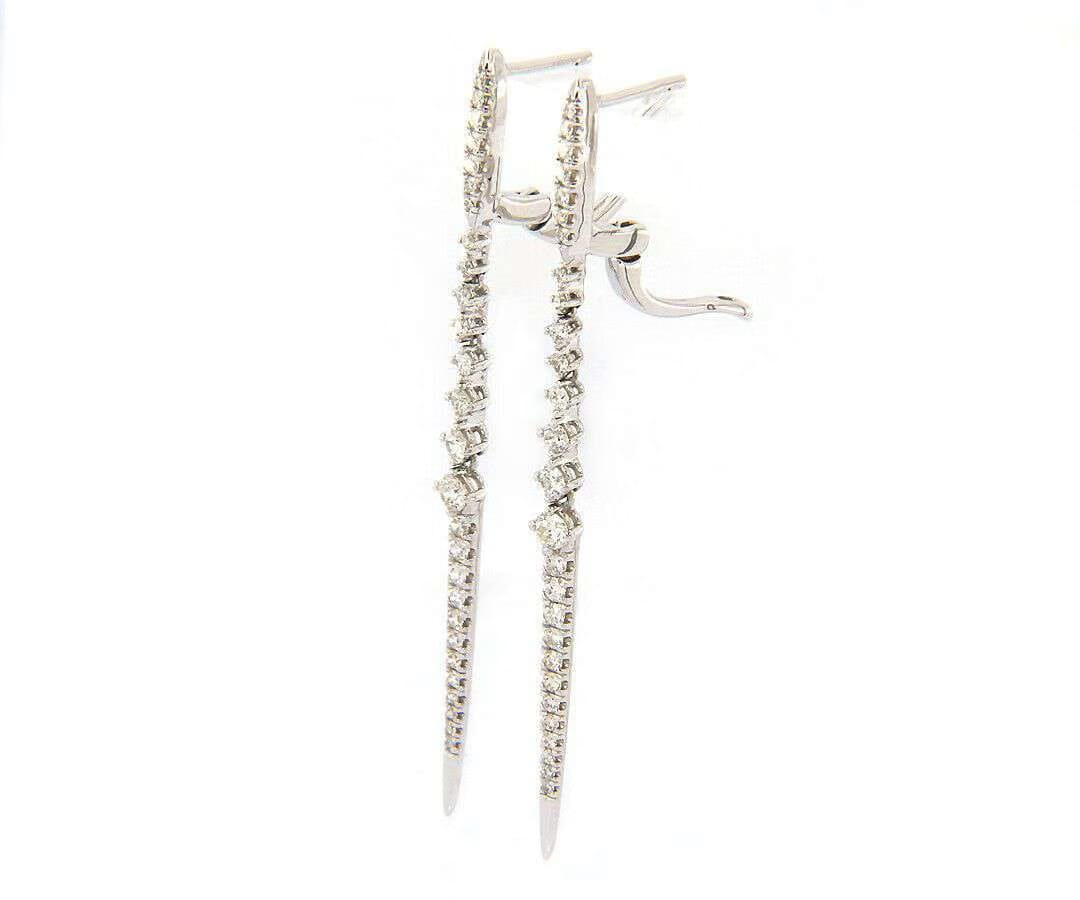 Gabriel & Co. Dazzling Gabriel & Co 0.94 CTW Diamond Dangle Earrings in 14K, New