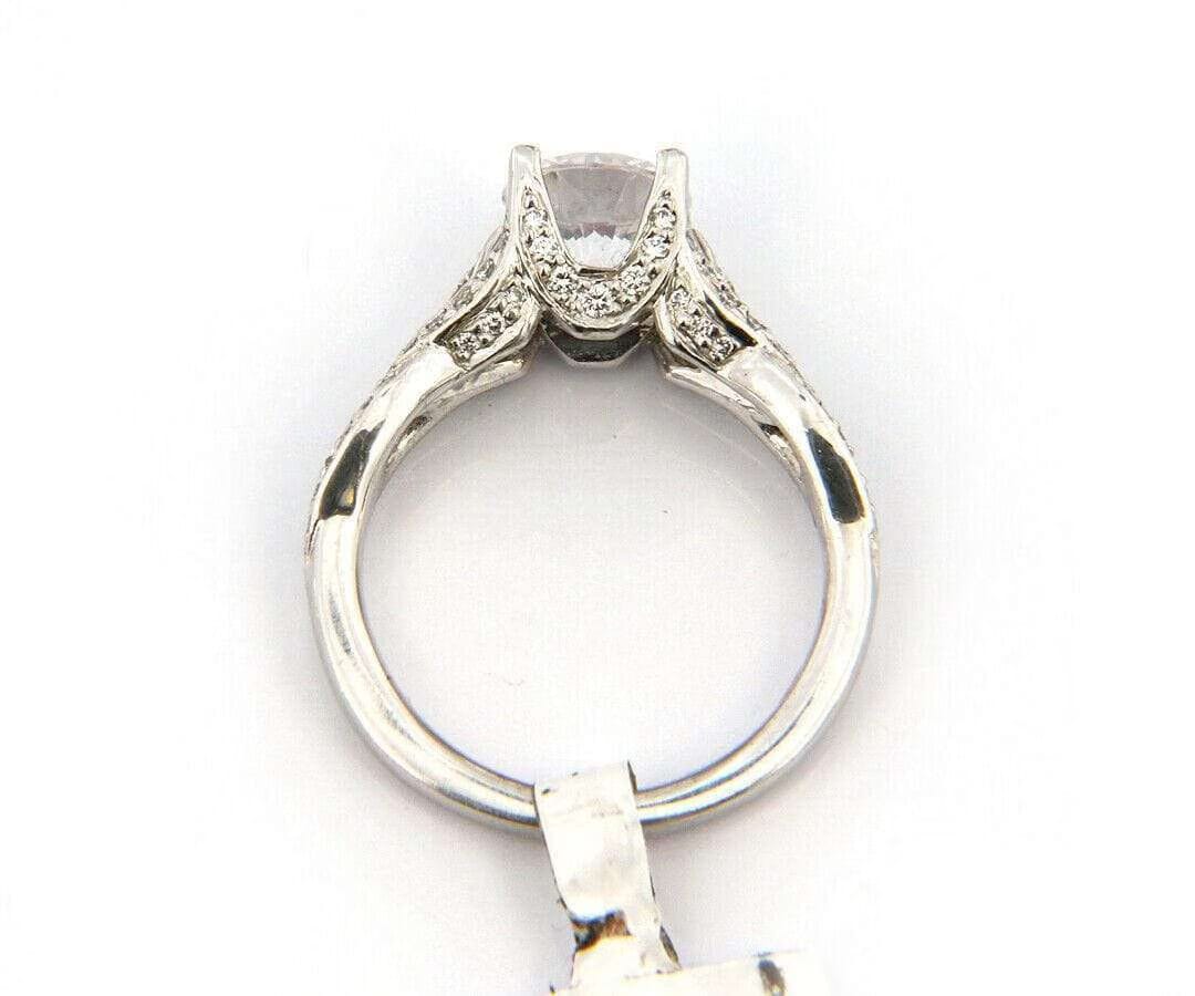 Ritani 0.38 CTW Ritani Diamond Loose Braid Semi Mount Ring In 18K (Please Read)