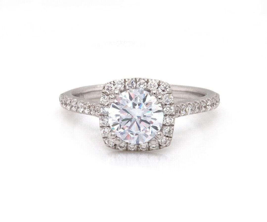Gabriel & Co. New from Gabriel & Co Halo 0.39 CTW Diamond Semi Mount Ring in 14K