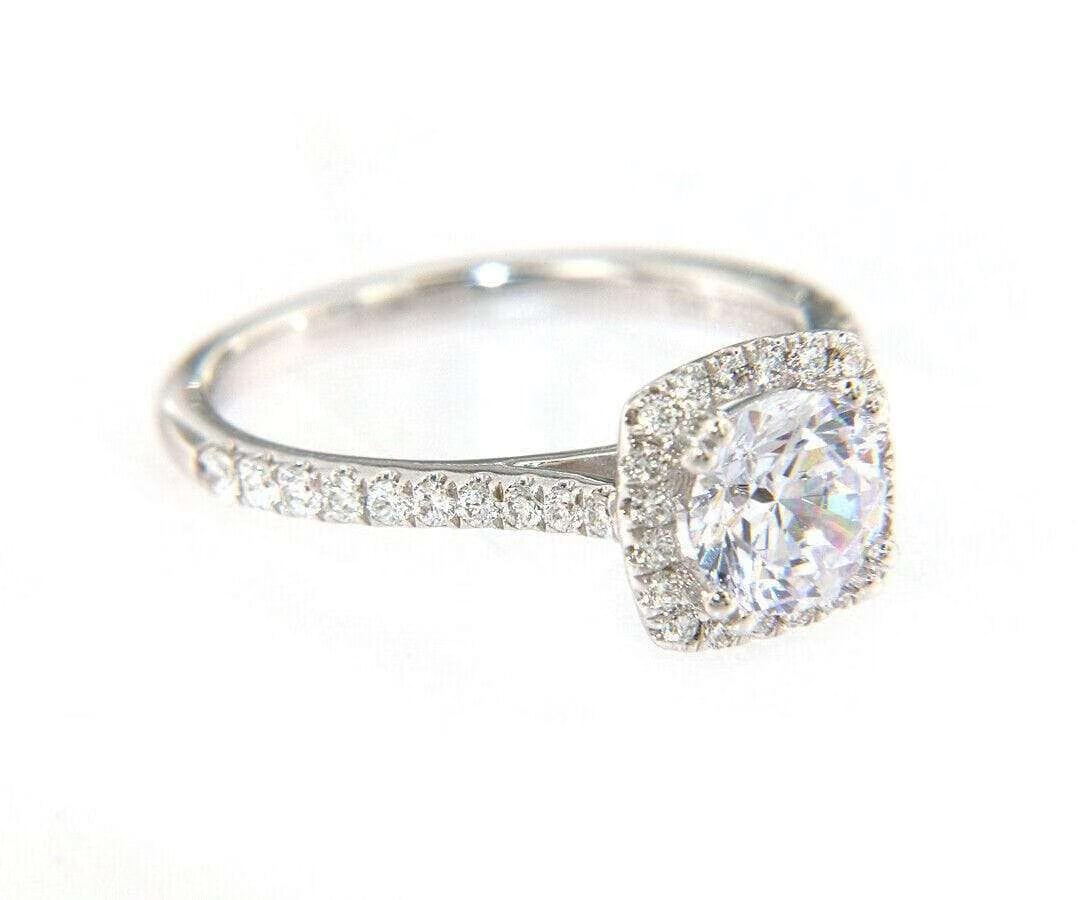 Gabriel & Co. New from Gabriel & Co Halo 0.39 CTW Diamond Semi Mount Ring in 14K