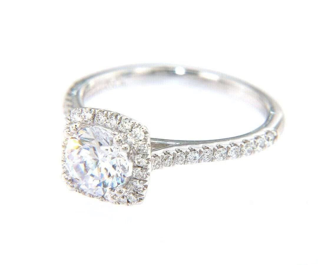 Gabriel & Co. New from Gabriel & Co Halo 0.39 CTW Diamond Semi Mount Ring in 14K