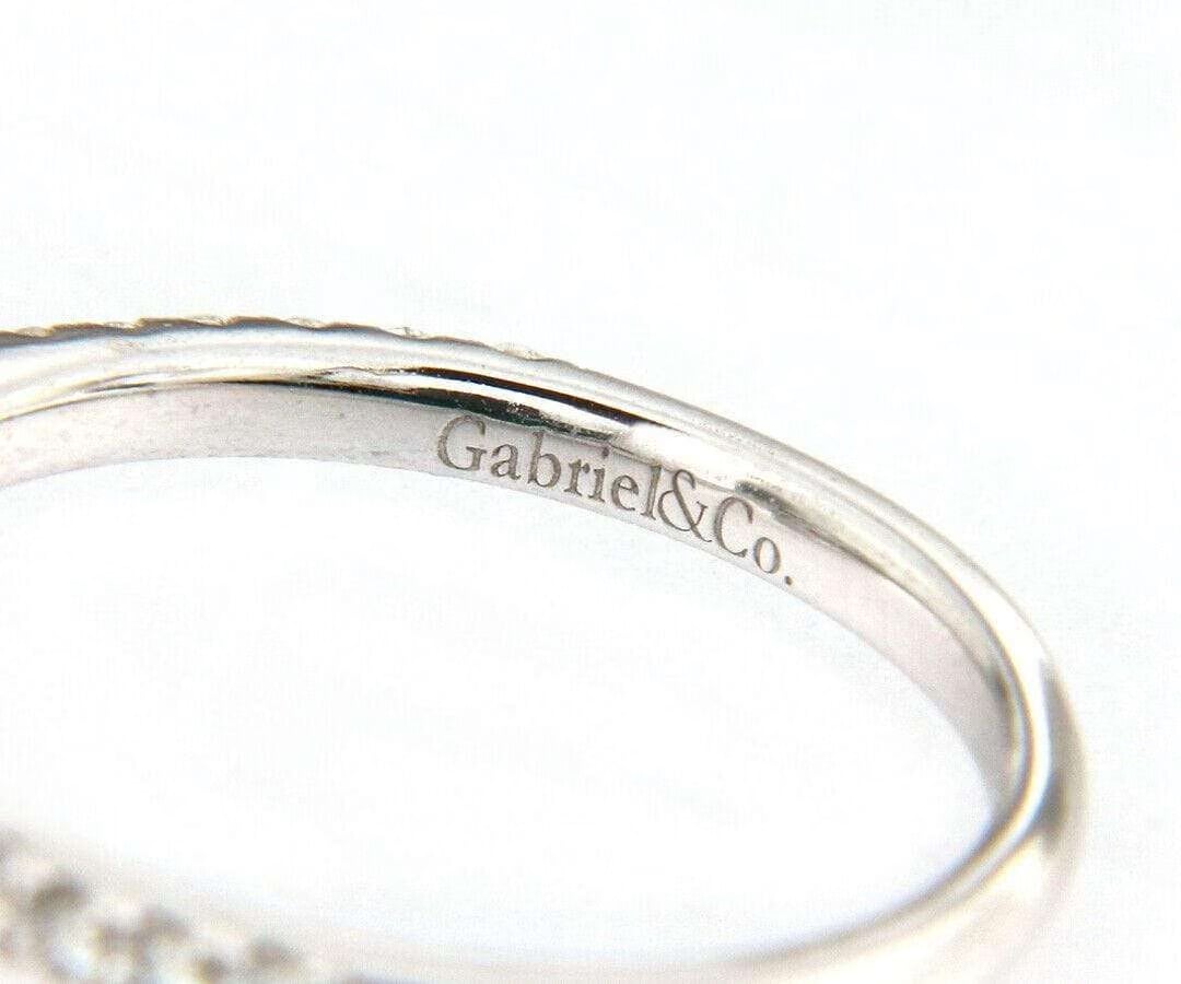 Gabriel & Co. New from Gabriel & Co Halo 0.39 CTW Diamond Semi Mount Ring in 14K