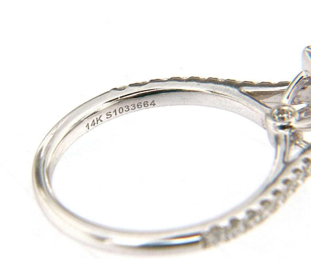 Gabriel & Co. New from Gabriel & Co Halo 0.39 CTW Diamond Semi Mount Ring in 14K