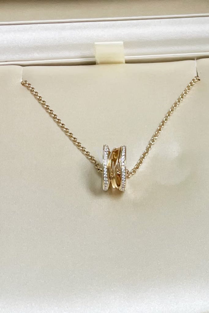 Bulgari Bvlgari B.zero1 Diamond Yellow Gold Necklace