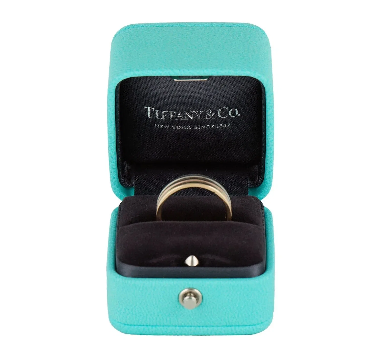 Tiffany & Co. Vintage Tiffany & Co. Polished Trinity Band Ring in 14K W/Box