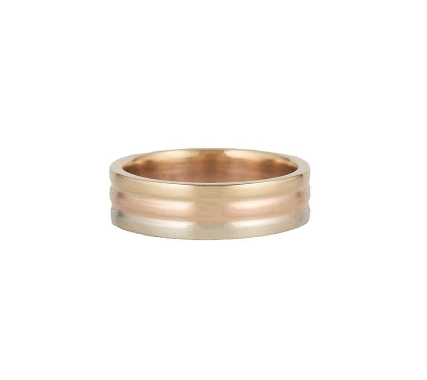 Tiffany & Co. Vintage Tiffany & Co. Polished Trinity Band Ring in 14K W/Box