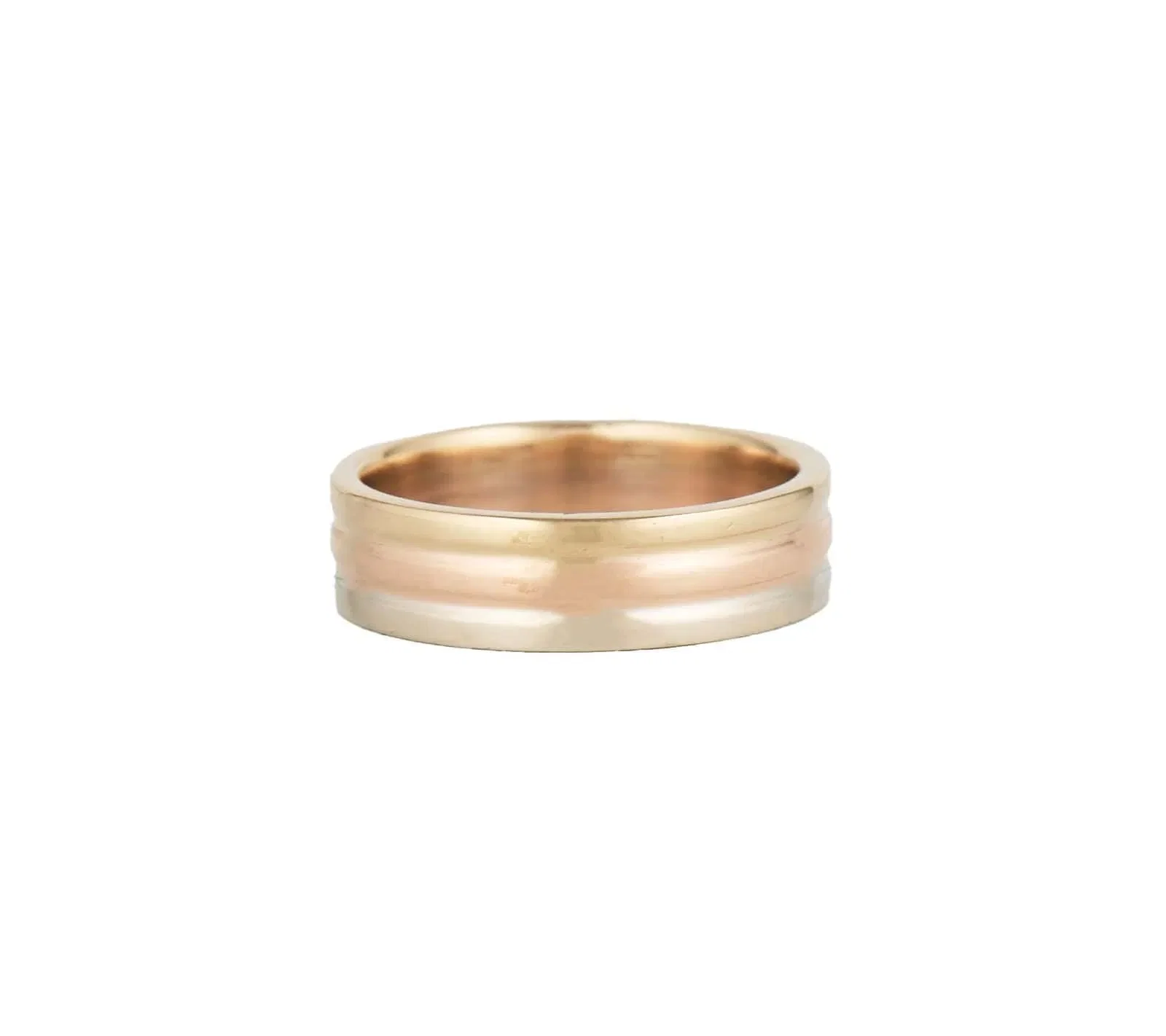Tiffany & Co. Vintage Tiffany & Co. Polished Trinity Band Ring in 14K W/Box
