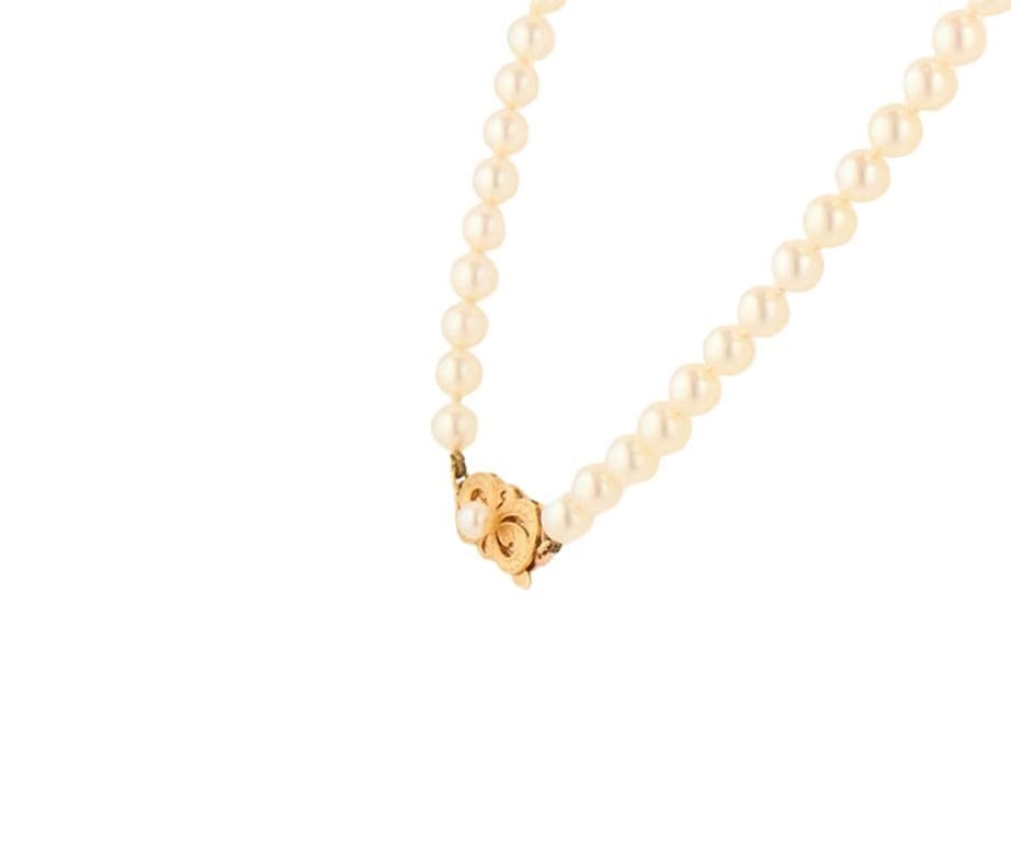 Mikimoto 5.5MM Golden South Sea Pearls Strand Necklace in 18K