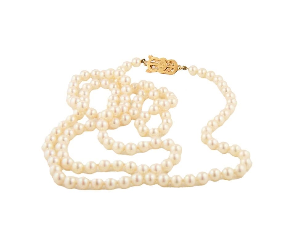 Mikimoto 5.5MM Golden South Sea Pearls Strand Necklace in 18K
