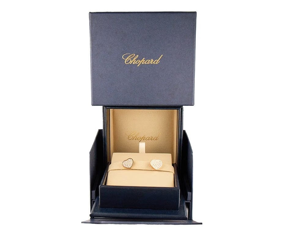 Chopard Happy Hearts 0.80ctw Diamond Stud Earrings in 18K W/Box