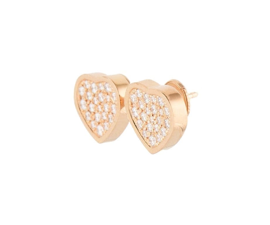 Chopard Happy Hearts 0.80ctw Diamond Stud Earrings in 18K W/Box