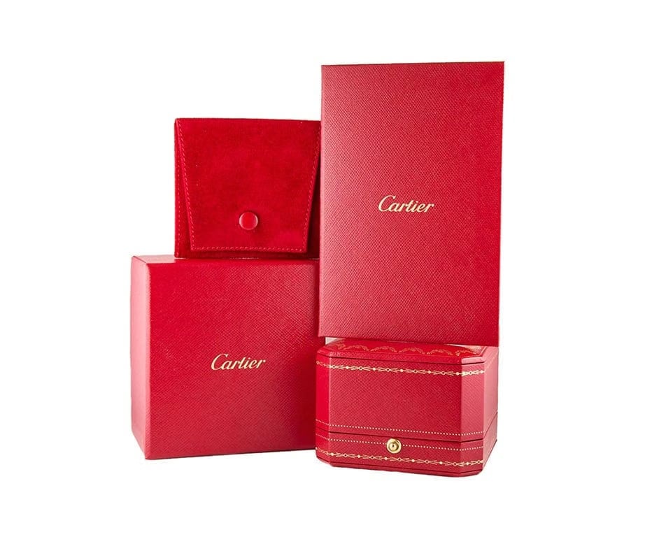 Cartier Round Diamond Solitaire Engagement Ring in Platinum W/Box and Papers